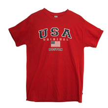Load image into Gallery viewer, Boston Red USA Flag (Tee Shirt)