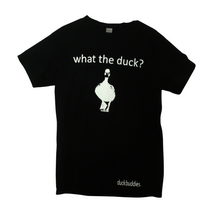 Load image into Gallery viewer, What the Duck Black Cotton TShirt