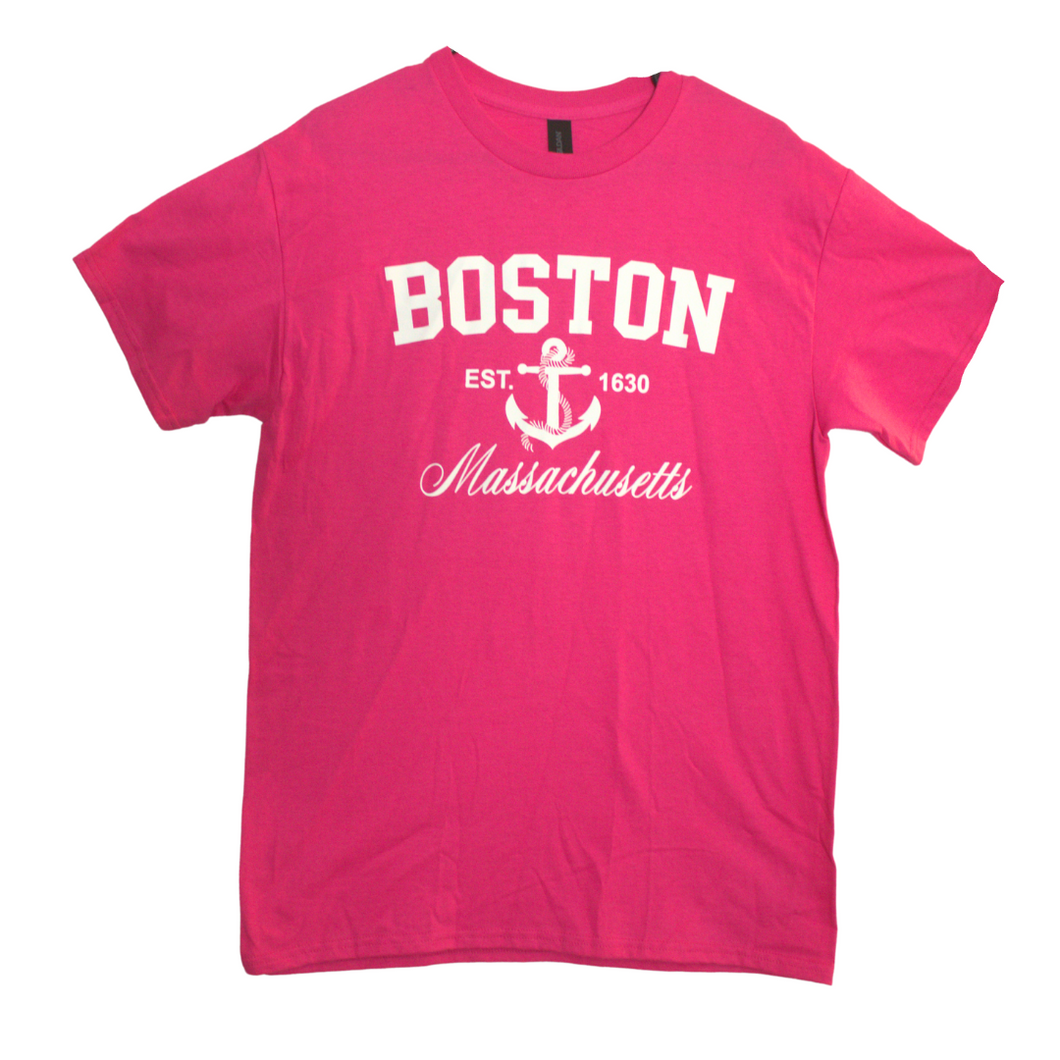 Boston Pink Anchor (Tee Shirt)