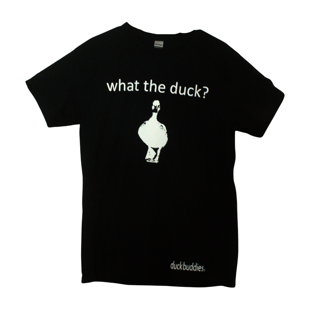 What the Duck Black Cotton TShirt