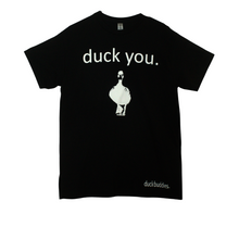 Load image into Gallery viewer, Duck You Black Cotton TShirt

